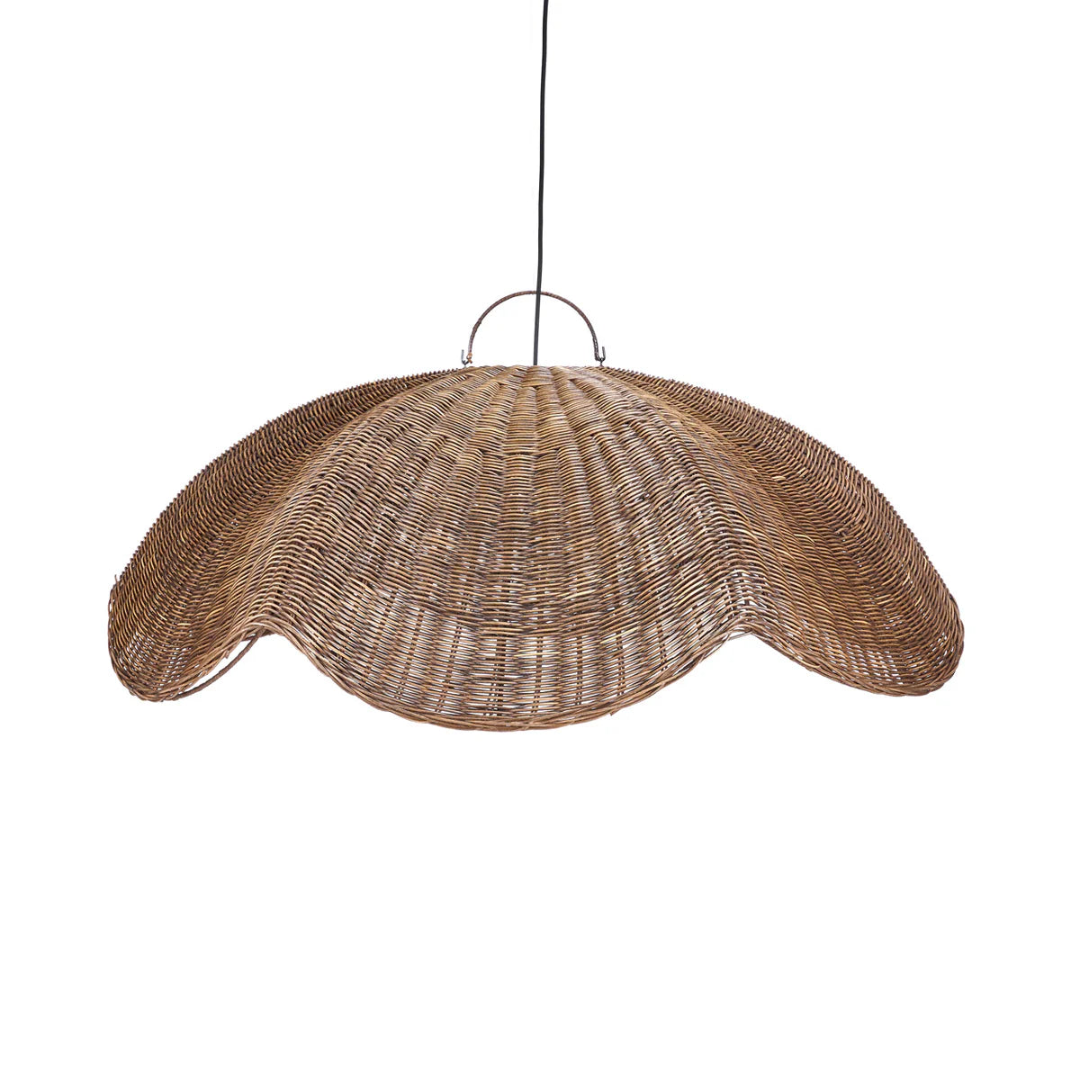The Dark Wave Rattan Pendant - Extra Large