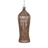 Dark Rattan Tall Woven Light Shade - Ceiling Pendants from Flo & Joe UK