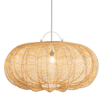 The Cerise Pendant Rattan Light Shade -XXL - Flo & Joe - Extra Large Statement Lighting - UK Store