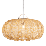 The Cerise Pendant Rattan Light Shade -XXL - Flo & Joe - Extra Large Statement Lighting - UK Store
