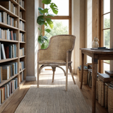 French Wicker Carver Chair - Flo & Joe