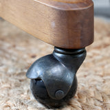 French Wicker High Back Swivel Desk Chair - Flo & Joe