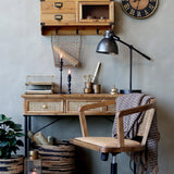 French Wicker Swivel OfficeChair - Flo & Joe