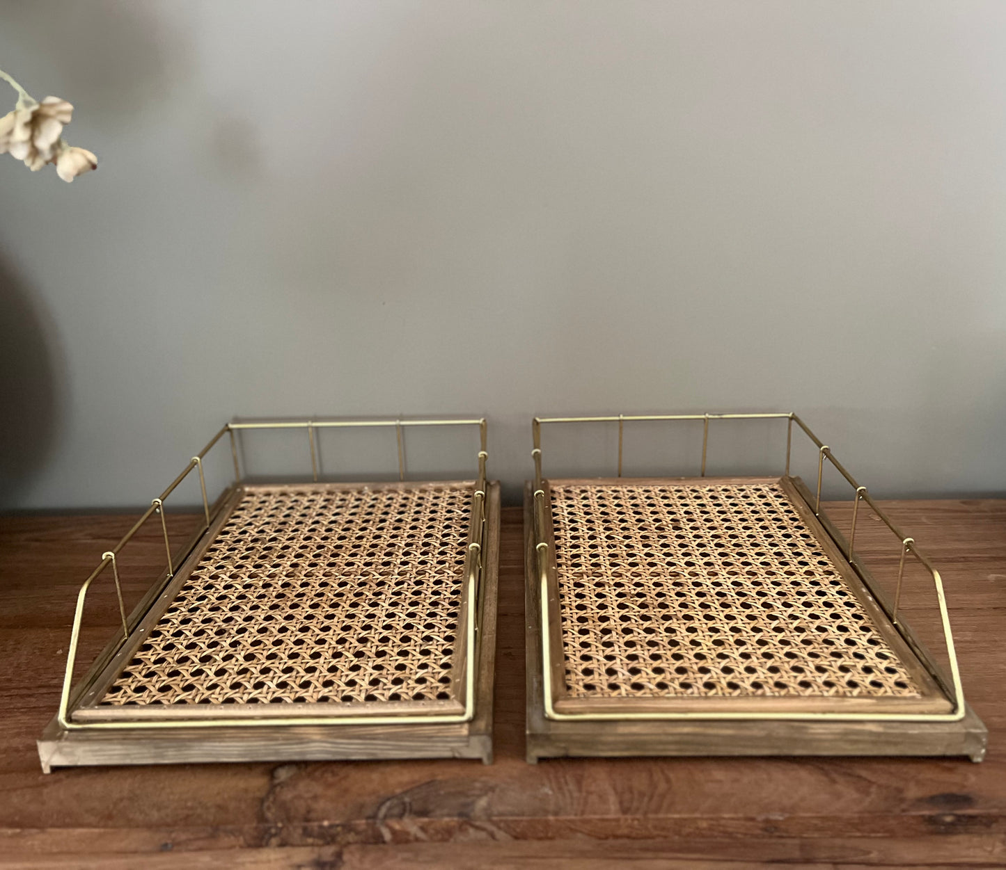 Rattan Letter Tray