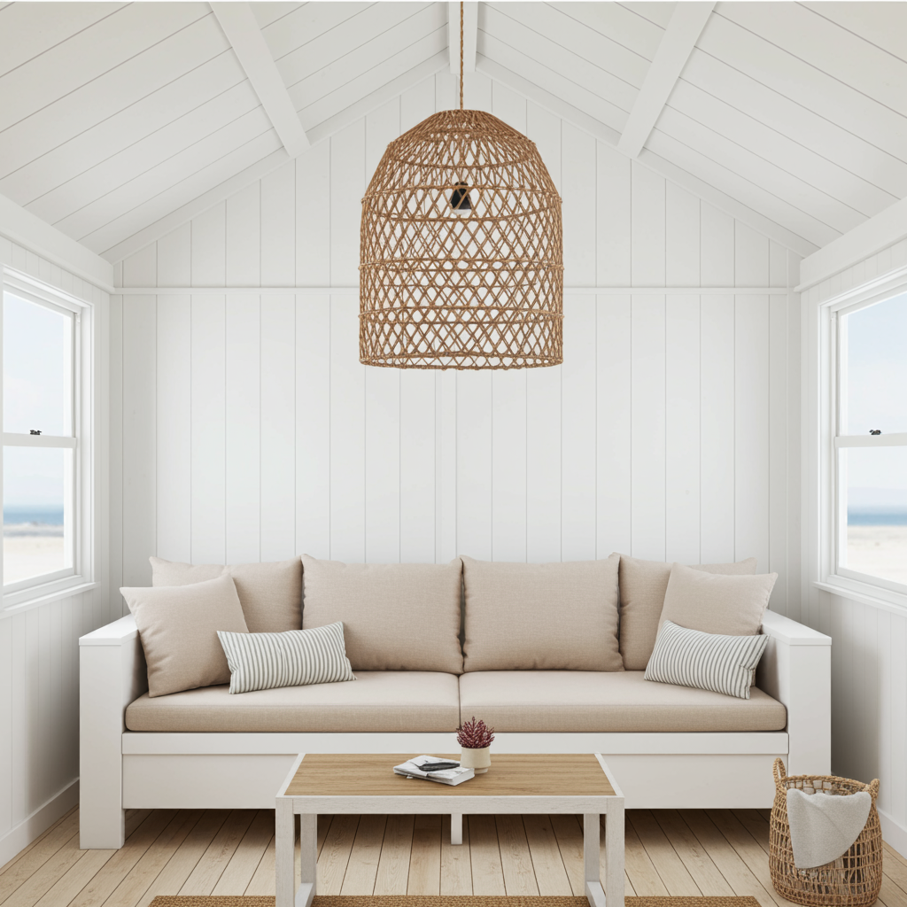 The Xiomara Pendant - Natural - Extra Large-Lighting-Flo & Joe Statement Rattan Shades
