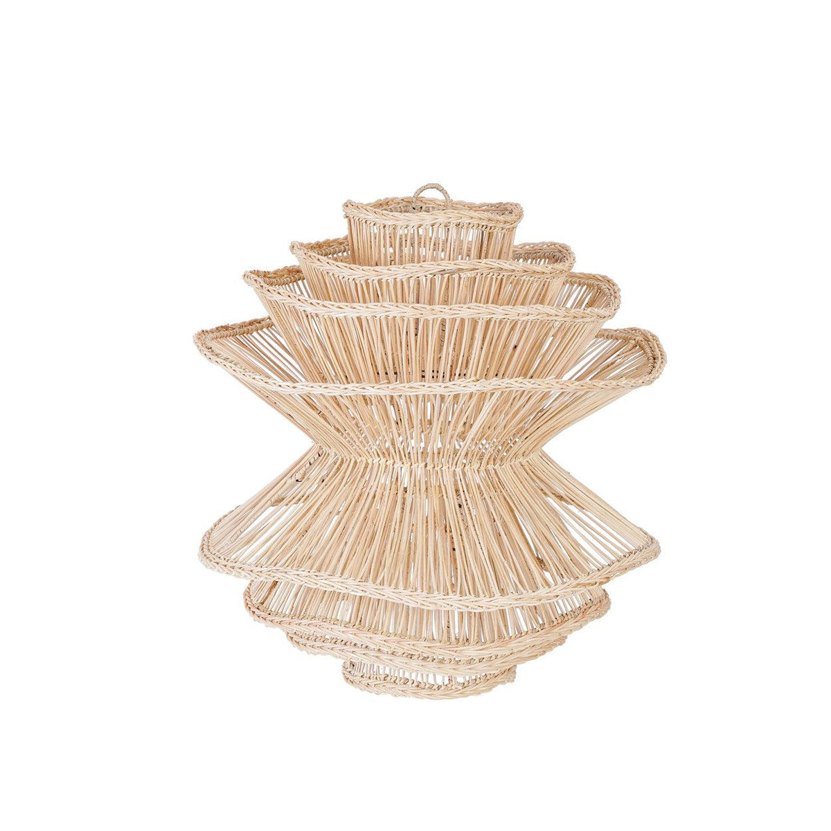 The shiitake natural pendant light  large rattan lighting