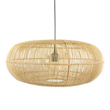 Large Natural Rattan Oval Pendant Light Shade - Flo & Joe UK Store