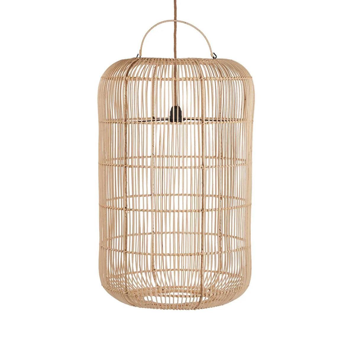 The Bozelo Rattan Floor or Ceiling Pendant -Shade  Natural - M - Flo & Joe