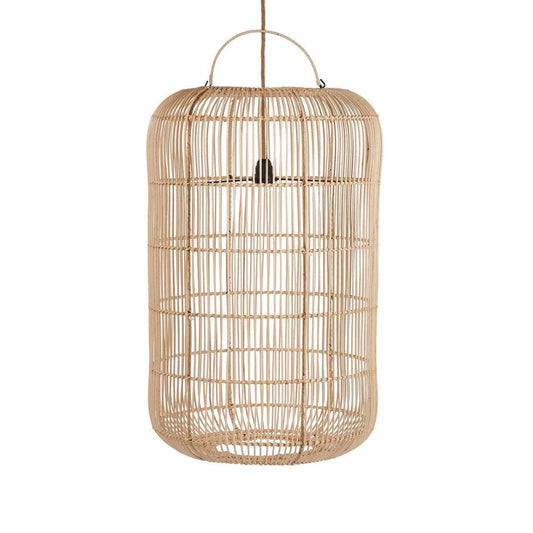 The Bozelo Rattan Floor or Ceiling Pendant -Shade  Natural - M - Flo & Joe