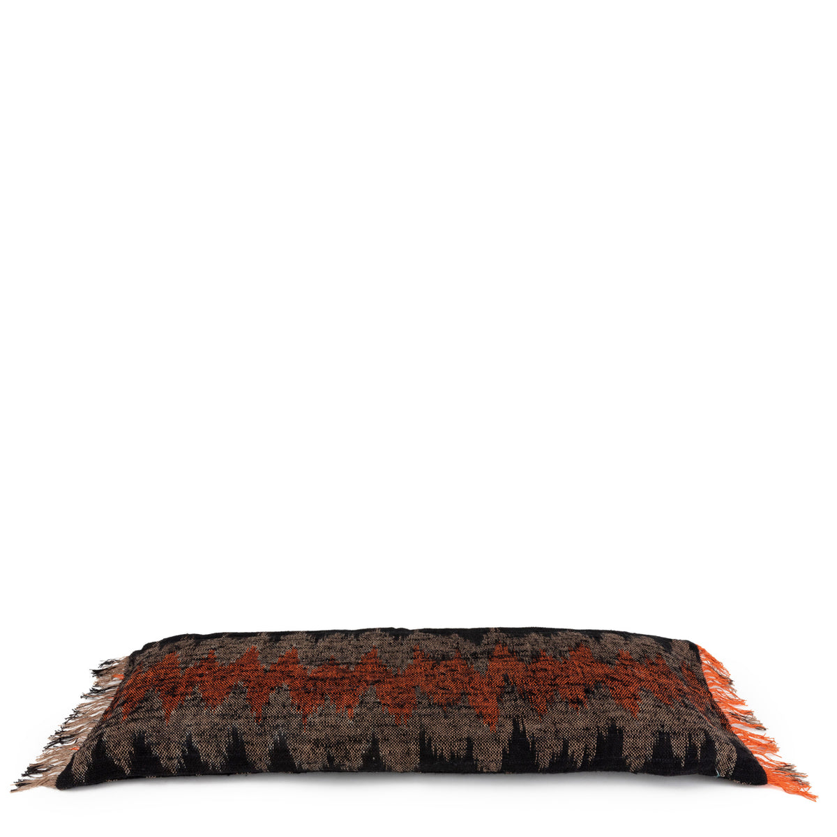Oh my gee cushion cover   black orange 100 x 35 cm   flo & joe
