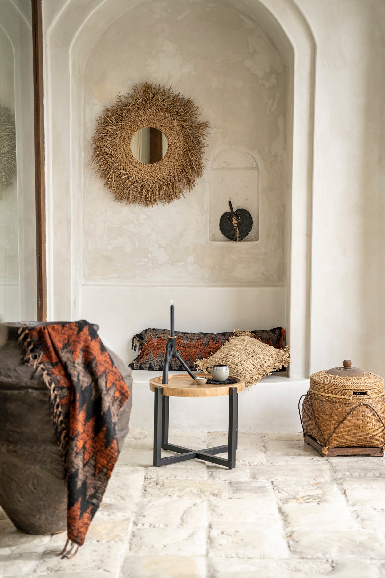 Oh My Gee Cushion Cover - Black Orange 100 x 35 cm - Flo & Joe