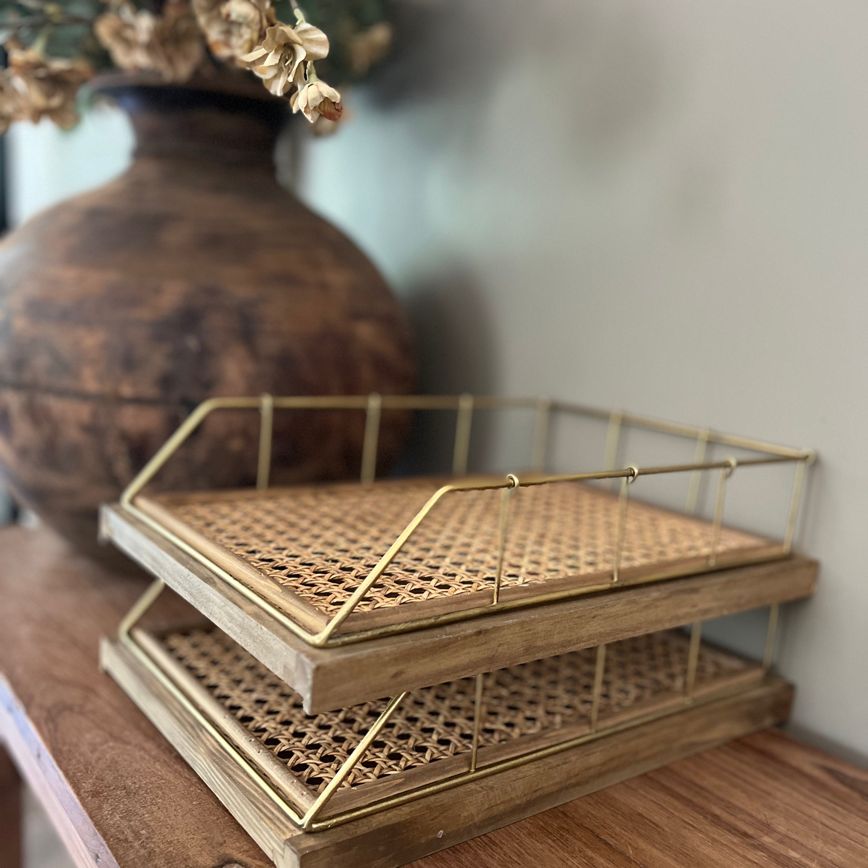 Rattan Letter Tray - Flo & Joe