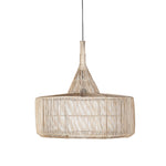 The Zya light woven wicker rattan Pendant Shade - Large - Flo & Joe