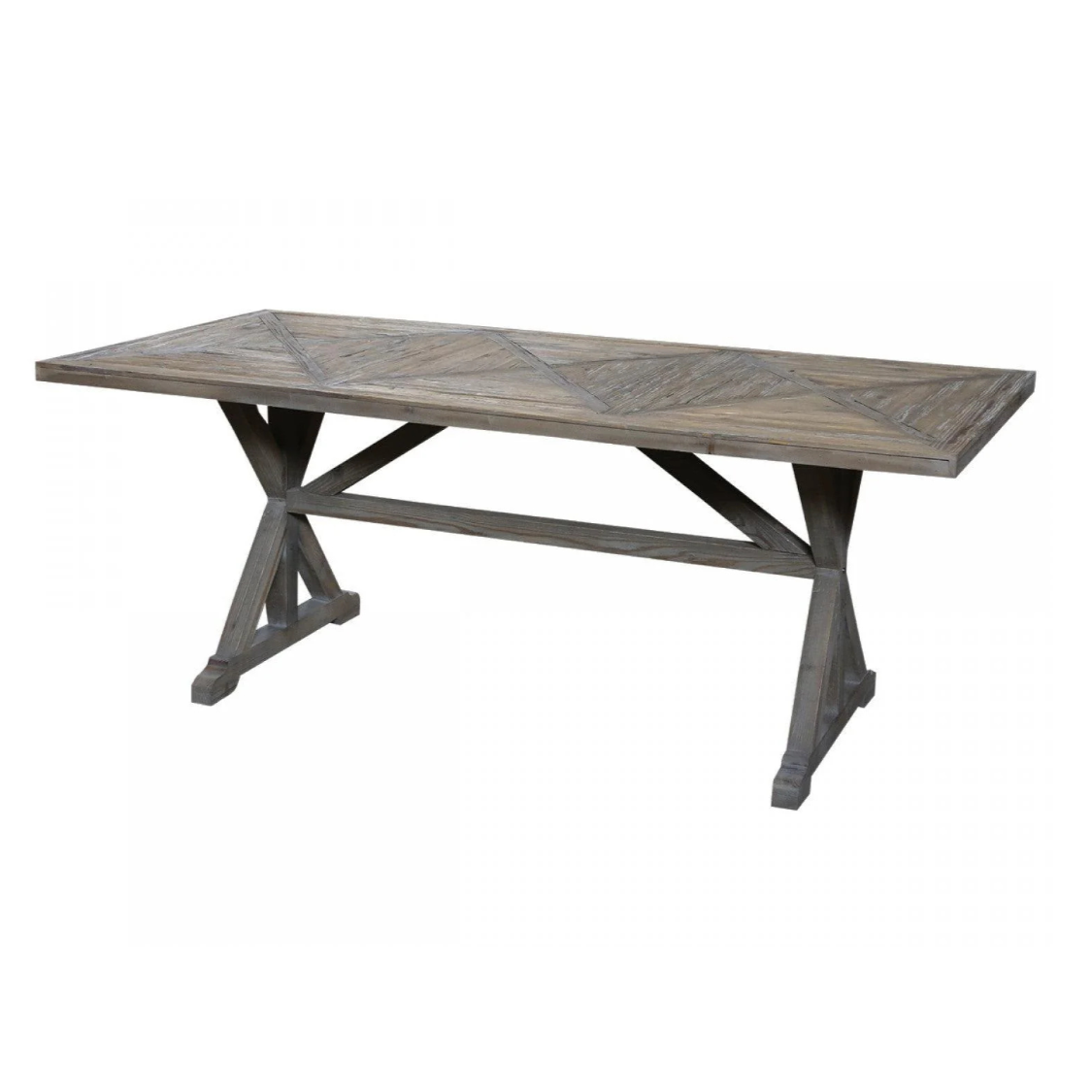 Recycled French Wood Dining Table - 200cm-Tables-Flo &amp; Joe