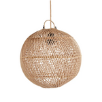 The Bubble Pendant - Round Natural  Rattan Ceiling Light Shade - S - Flo & Joe