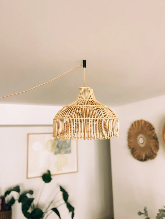 Natural seagrass teardrop clearance vicente pendant shade