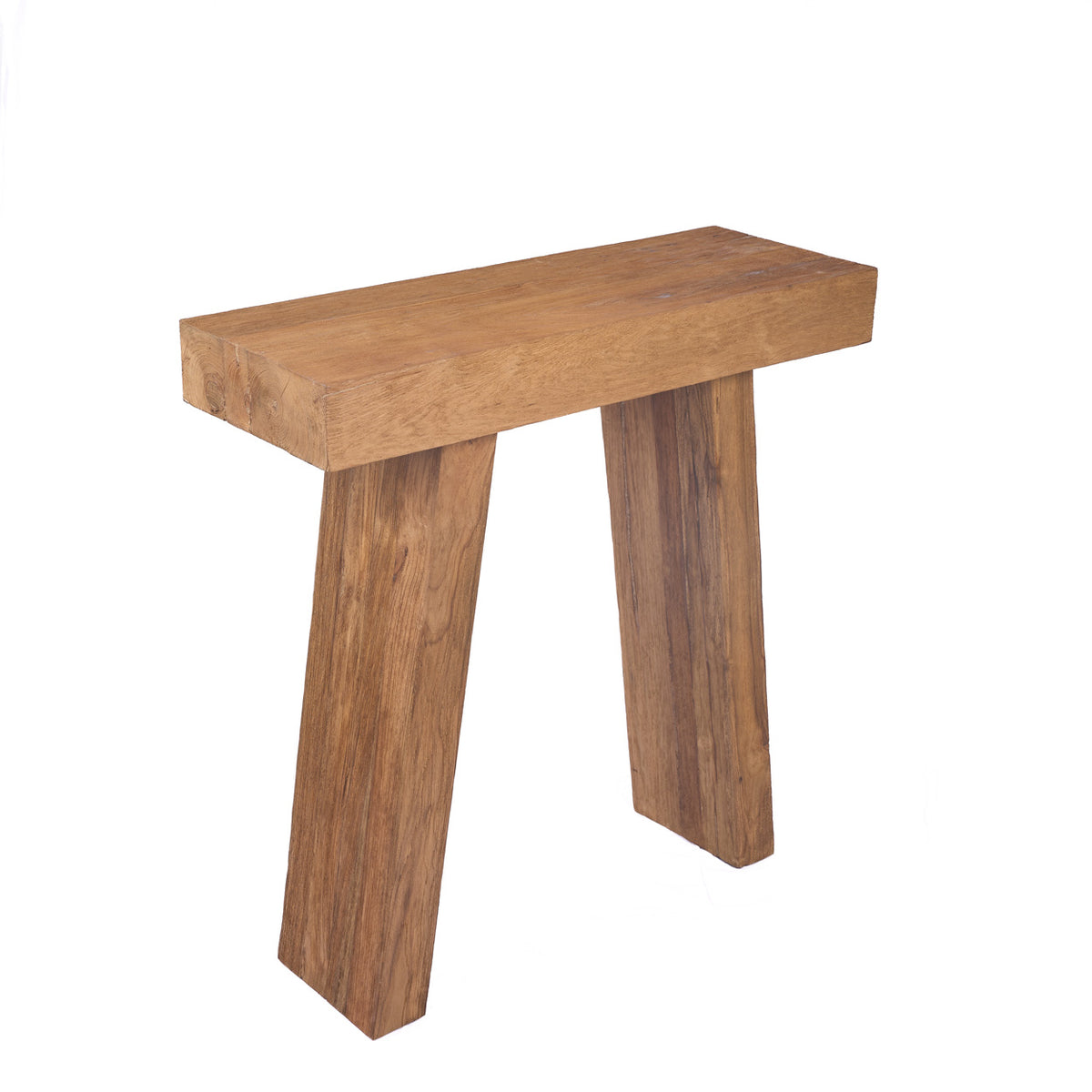Handmade teak wood console table   flo & joe uk