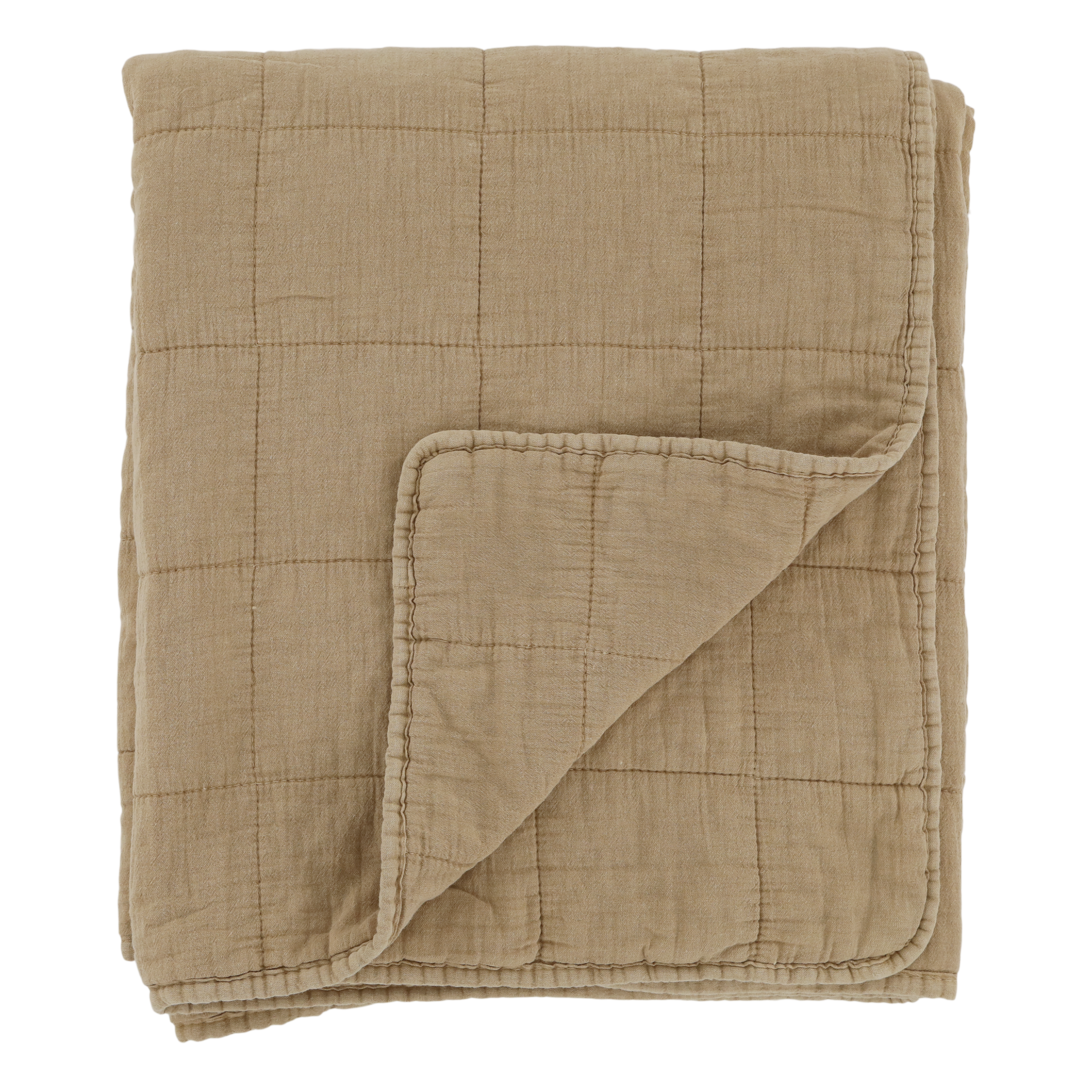 Stonewashed Mustard Quilt - Flo & Joe