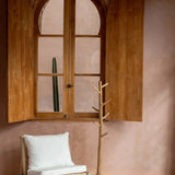 Tall Wooden Coat Stand in hallway
