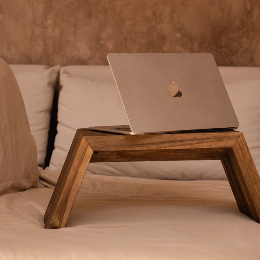 wooden handmade computer laptop table  for bed or sofa- uk store
