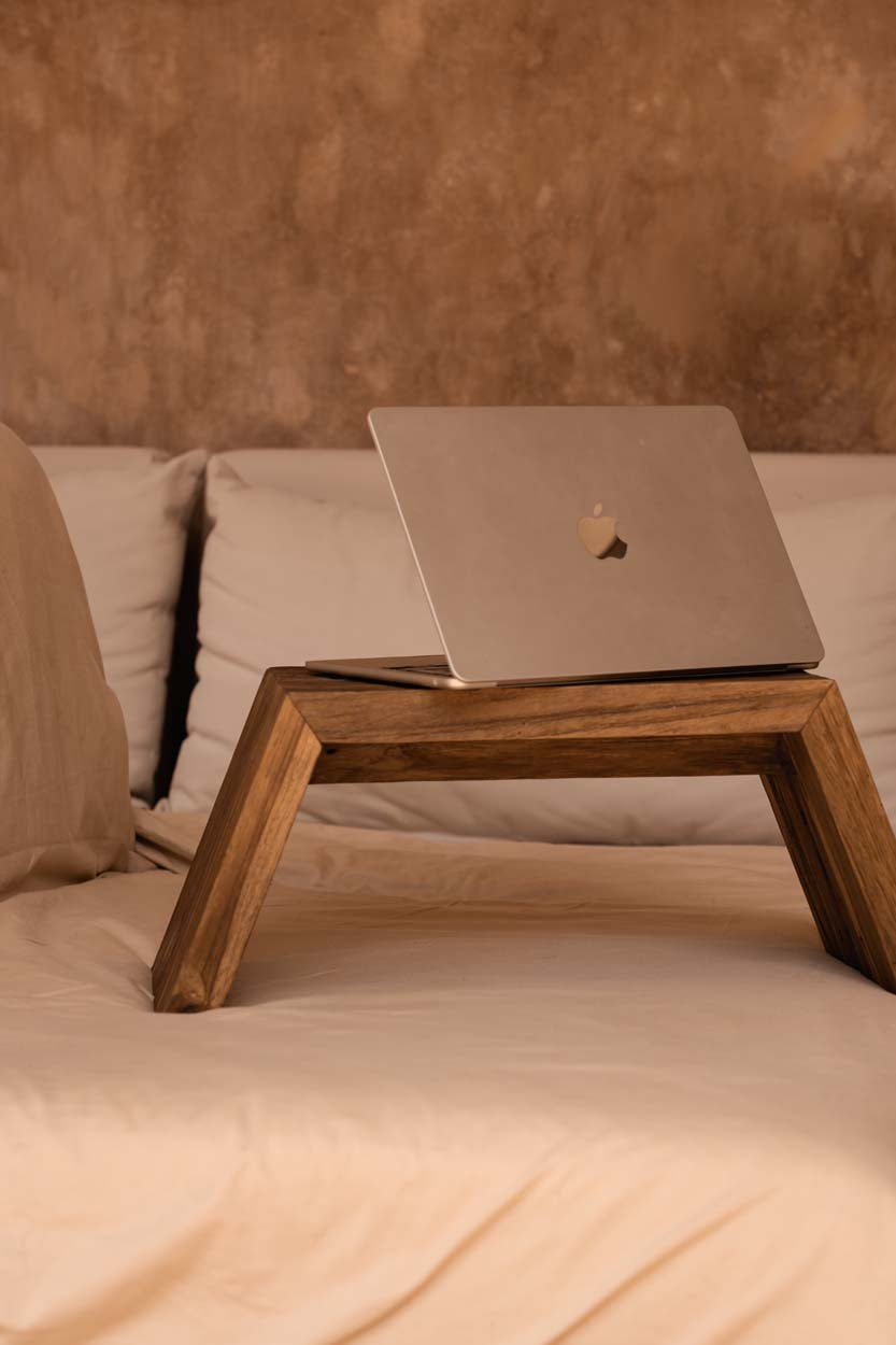 Wooden handmade computer laptop table  for bed or sofa  uk store