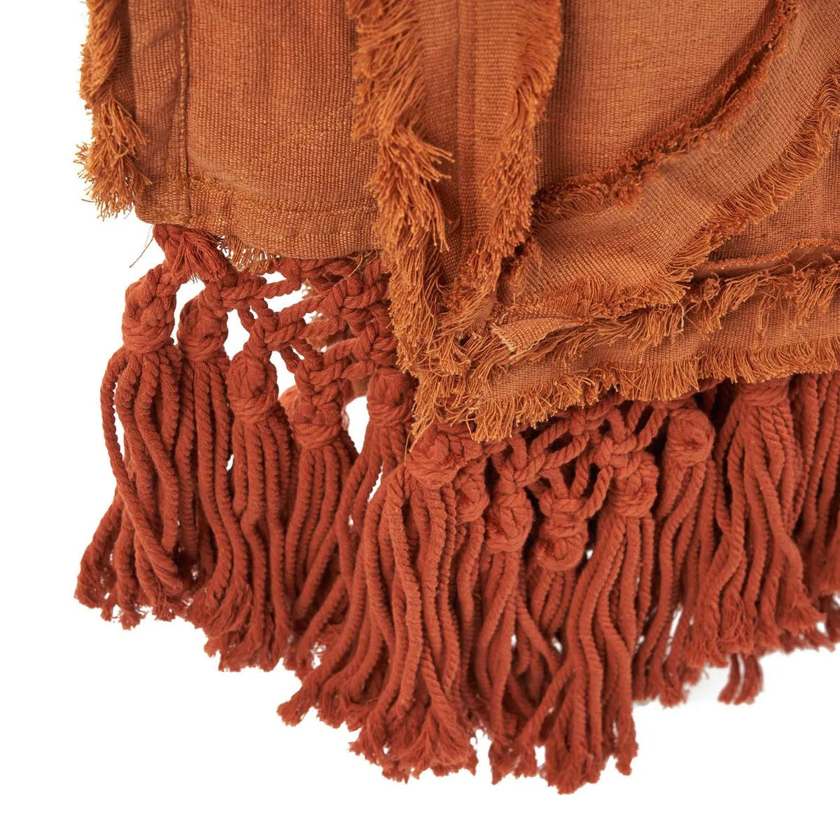 The Berber Bed Throw - Terracotta - Flo & Joe