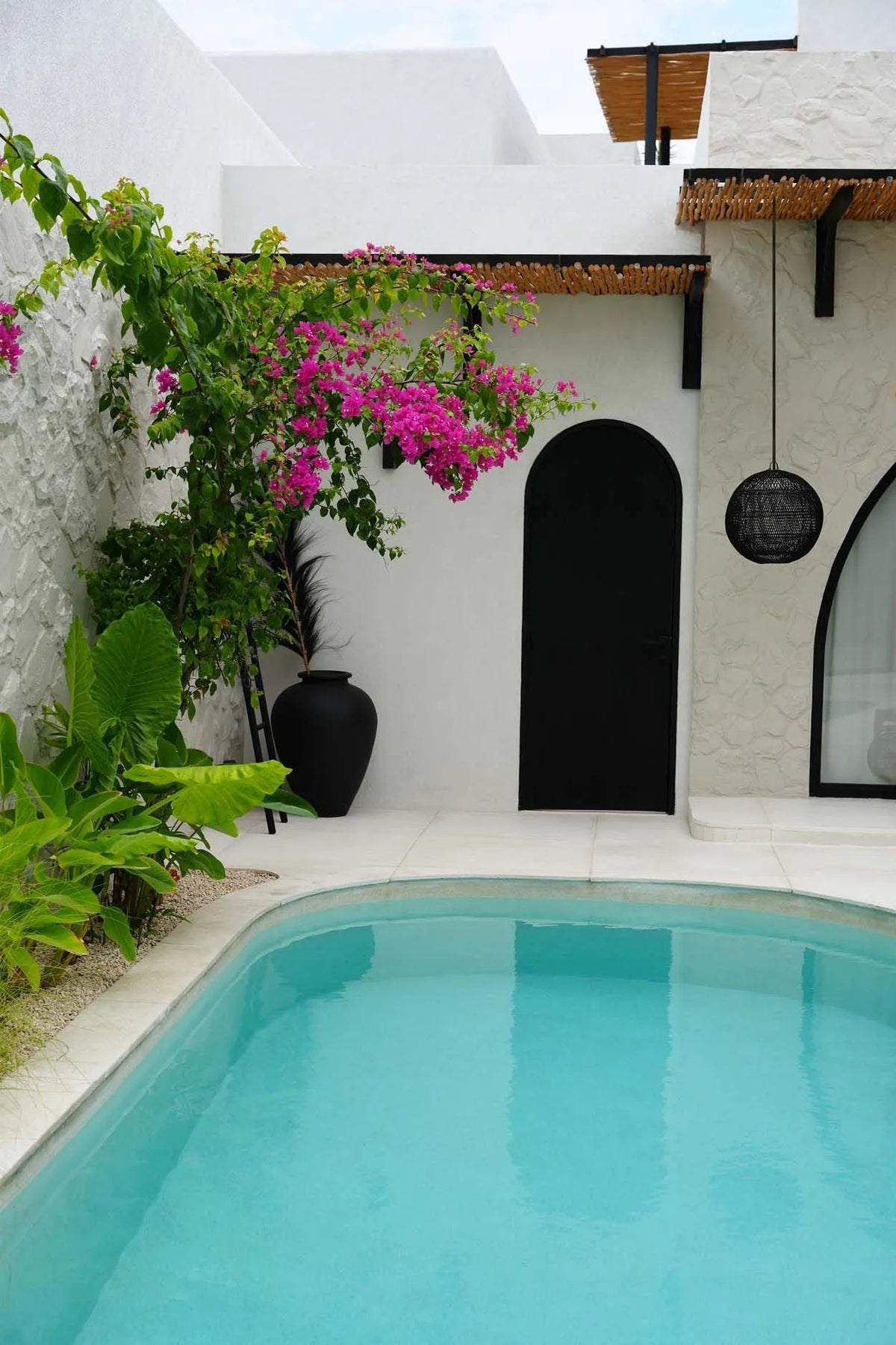 50cm Black Rattan Handmade Pendant Light shade UK