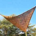 Triangle Sun Shade made from water repellent Coco Fibre or Coir