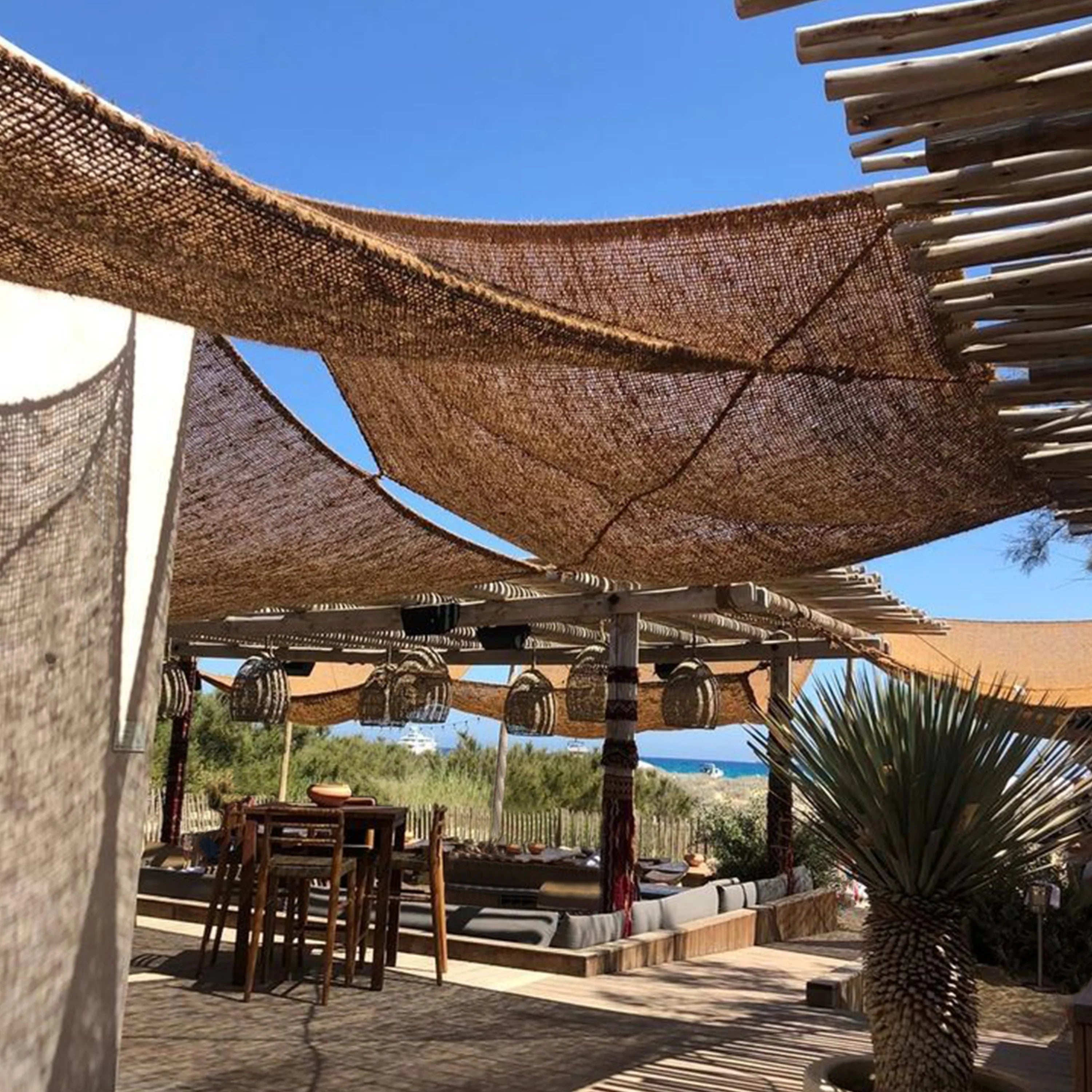 The Coco Square Shade -300 x 300 coconut fibre fence panel- Flo & Joe