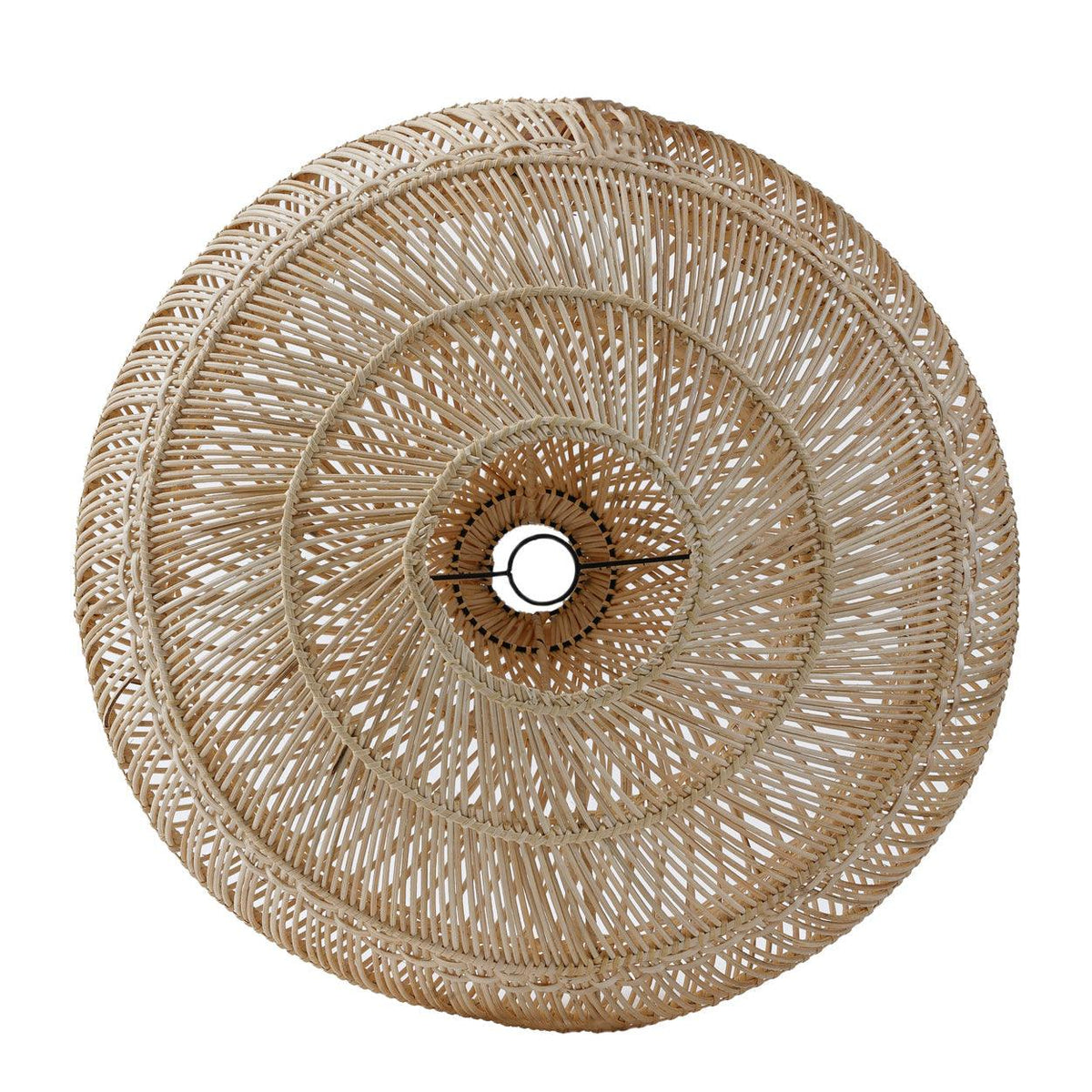 The Drop Natural  Rattan Pendant Light - M - Flo & Joe UK view from beneath