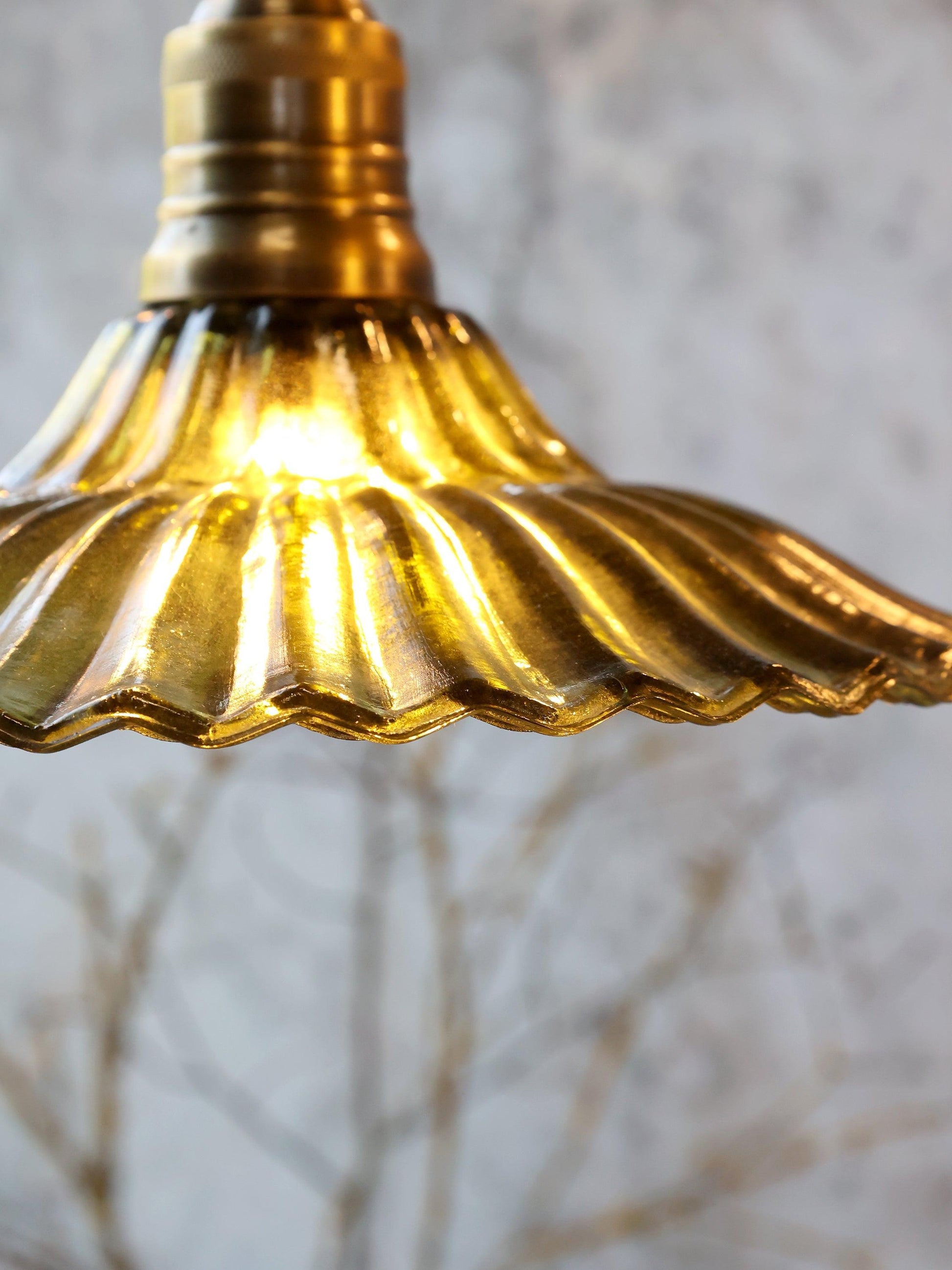 The Green Glass Pendant - L-Ceiling Light Fixtures-Flo &amp; Joe