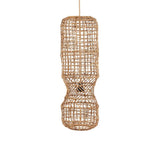 Long handmade rattan light shade 75 x 25 x 25cm UK Lighting 2 other sizes available  Bazar Bizar