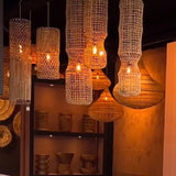 The Kuso Pendant Light - Natural  Rattan- xl - Flo & Joe
