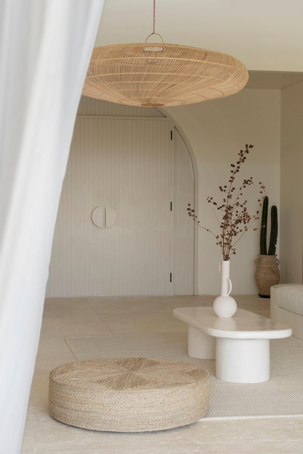 The macaron natural pendant light   xl   flo & joe