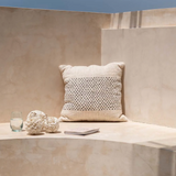 The Misty Cushion Cover - Natural Black - 50 x 50cm Flo & Joe