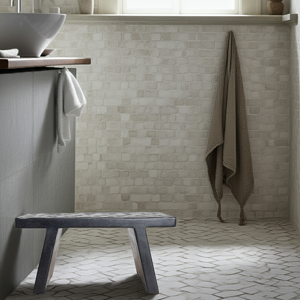 The Paramo Foot Stool - Black-Furniture-Flo &amp; Joe