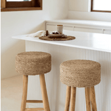The Raffia Bar Stool - Flo & Joe