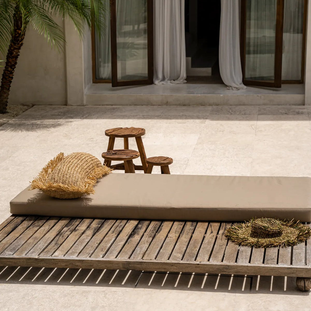 The Raffia Rectangle Cushion Cover - 35 x 100 - Flo & Joe