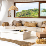 The Raffia Rectangle Cushion Cover - 35 x 100 - Flo & Joe