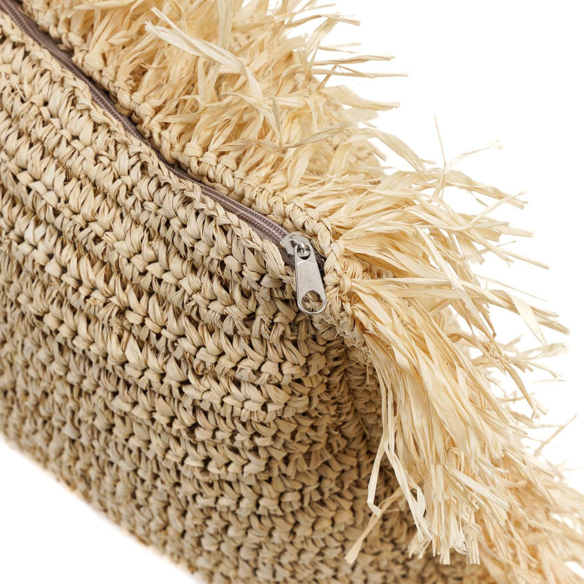 The raffia rectangle cushion cover   35 x 100   flo & joe