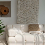 The Raffia Stamp Cushion Cover - Flo & Joe