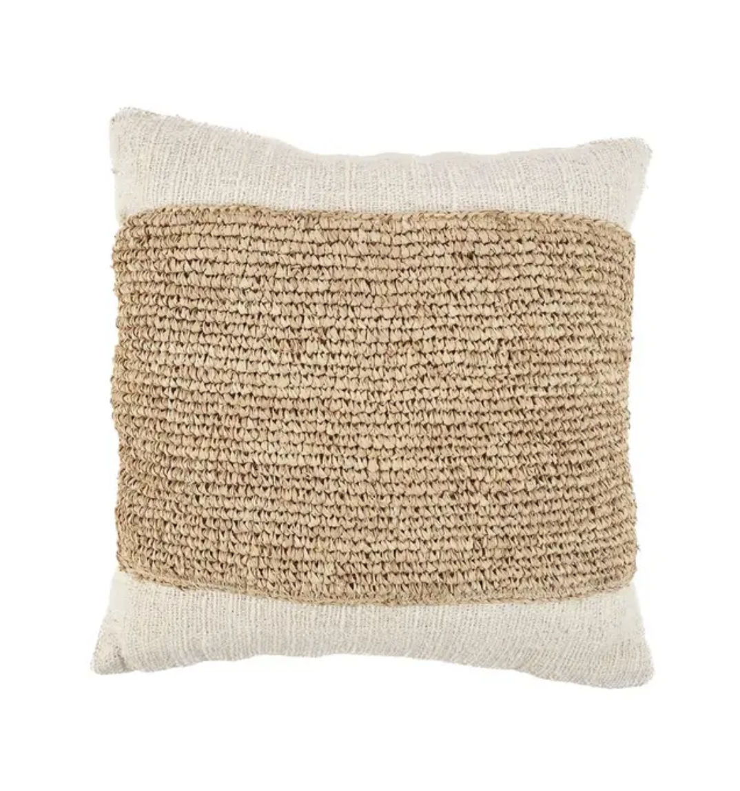 The Raffia Stamp Cushion Cover - Flo & Joe