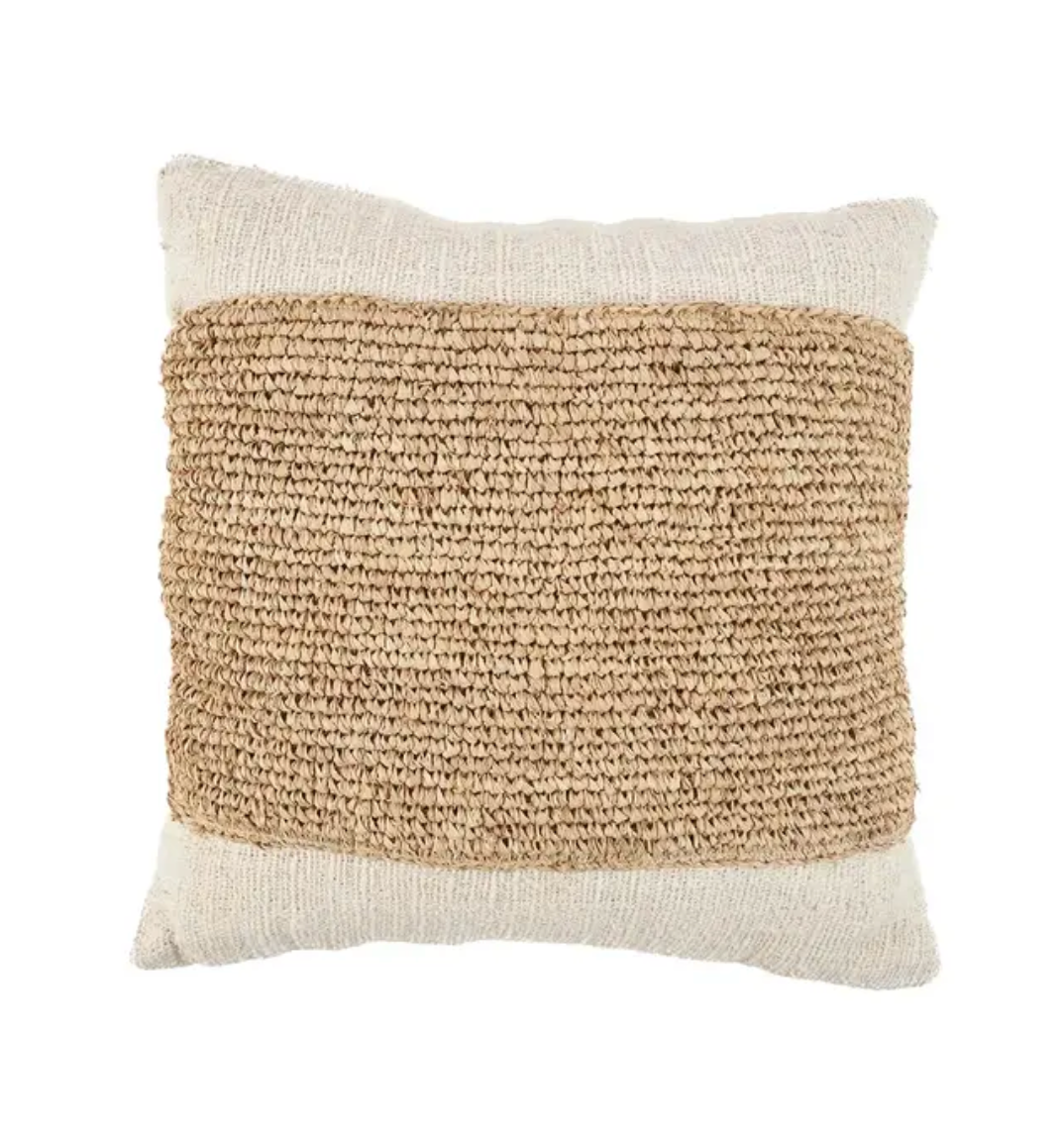 The raffia stamp cushion cover   flo & joe