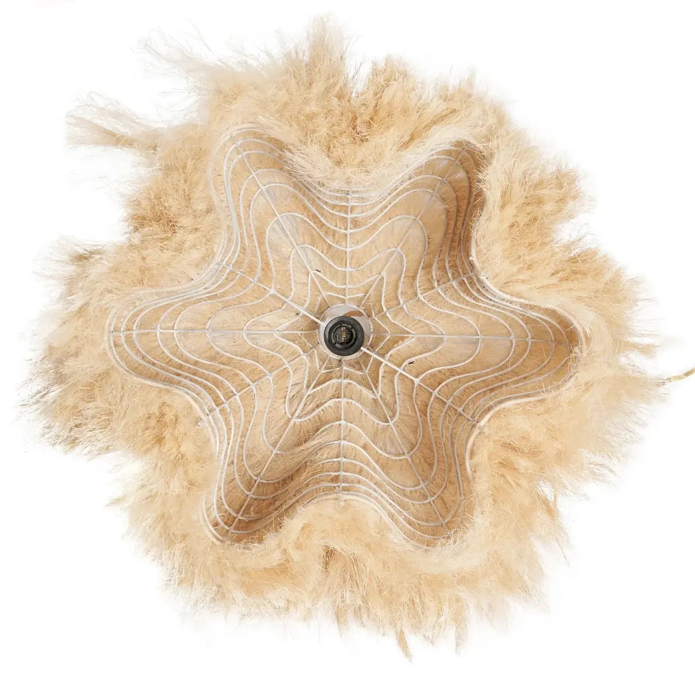 The Rami Pendant - Large seagrass pendant light shade - Flo & Joe UK