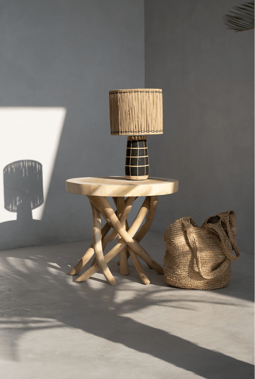 The skiathos table lamp   black   flo & joe