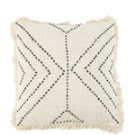 The Tribal Cushion Cover - Natural Black - Flo & Joe
