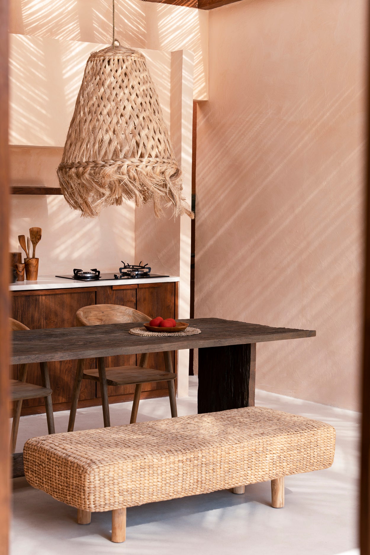 The Water Hyacinth Wide Bench - Flo & Joe