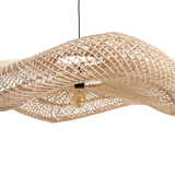 The Wave Pendant - Natural Rattan- 116cm - Flo & Joe UK