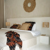 The s'il vous Plaid - Black Orange Throw