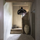 Extra large black rattan lobster pendant light shade - Flo & Joe UK Store